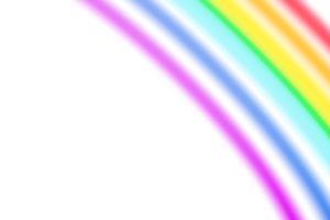 Playful rainbow overlay effect on transparent background, . Colourful, blurred stripes. Colour gradient, modern style. Multicolour filter. 3D render. png