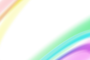 Playful rainbow overlay effect on transparent background, . Colourful, blurred stripes. Colour gradient, modern style. Multicolour filter. 3D render. png