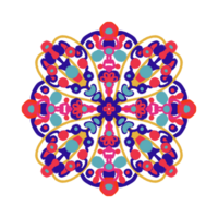 colorful mandala pattern design png