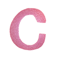 C alfabeto letra fuente diseño png