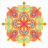 colorato mandala modello design png