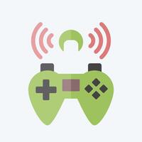 Icon Streaming. related to Online Game symbol. flat style. simple design illustration vector