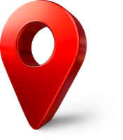 Red pin, 3D GPS location map, pointer for destination png