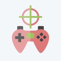 Icon Shooting. related to Online Game symbol. flat style. simple design illustration vector