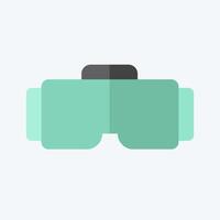 Icon VR Glasses. related to Online Game symbol. flat style. simple design illustration vector