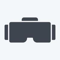 Icon VR Glasses. related to Online Game symbol. glyph style. simple design illustration vector