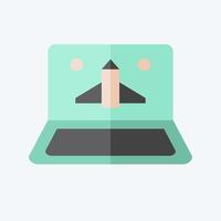 Icon Online Game. related to Online Game symbol. flat style. simple design illustration vector