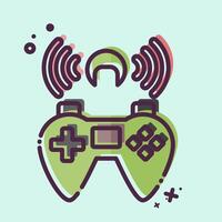 Icon Streaming. related to Online Game symbol. MBE style. simple design illustration vector