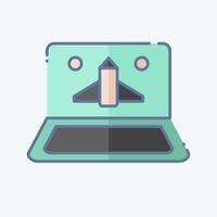 Icon Online Game. related to Online Game symbol. doodle style. simple design illustration vector