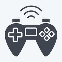 Icon Gamepad. related to Online Game symbol. glyph style. simple design illustration vector