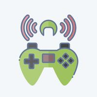 Icon Streaming. related to Online Game symbol. doodle style. simple design illustration vector