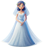 Braut im Hochzeitskleid png