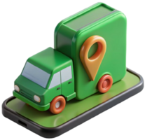 3d car delivery icon png