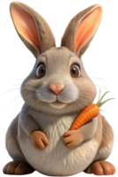Kaninchen mit Karotte png