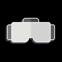 Icon VR Glasses. related to Online Game symbol. glossy style. simple design illustration vector