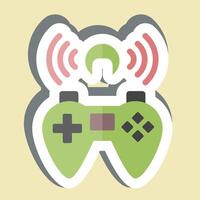 Sticker Streaming. related to Online Game symbol. simple design illustration vector