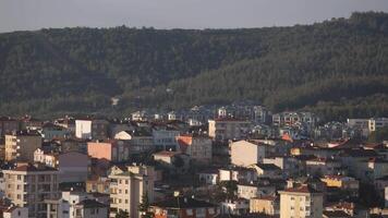 arial Visão do Istambul residencial edifícios video