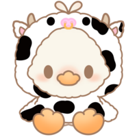 Cute duck character png