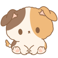 Cute fluffy puppy png