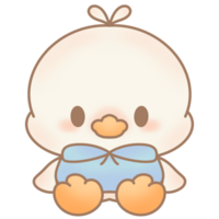 Cute duck character png