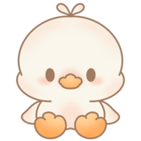 Cute duck character png