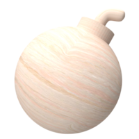 The wood bomb image for decor your design 3d rendering. png