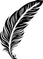 Feather - High Quality Logo - illustration ideal for T-shirt graphic vector