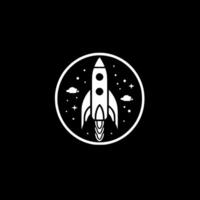 Space, Black and White illustration vector