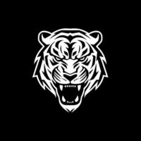 Tiger, Black and White illustration vector