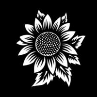 Flower, Black and White illustration vector