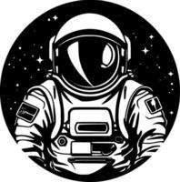 astronauta, minimalista y sencillo silueta - ilustración vector
