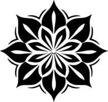 Mandala, Black and White illustration vector