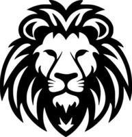 Lion - Black and White Isolated Icon - illustration vector