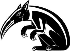 Anteater, Black and White illustration vector