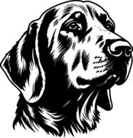 Labrador perdiguero - minimalista y plano logo - ilustración vector