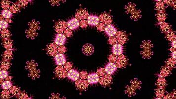 Abstract Glowing Kaleidoscope Animation video