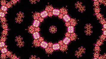 Abstract Glowing Kaleidoscope Animation video