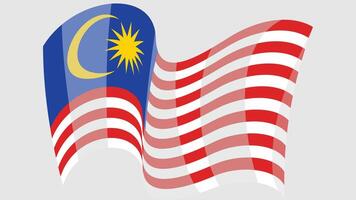 3d estilo ondulado bandera de mundo país ilustración vector