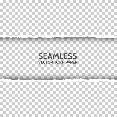 seamless torn paper on background.