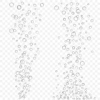 air bubbles texture set isolated vector