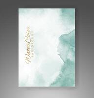 Cards with watercolor background. Design for your cover, date, postcard, banner, logo. vector