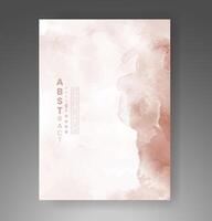 Cover template with watercolor background. Design for your cover, date, postcard, banner, logo. vector