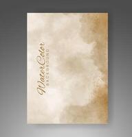 Cover template with watercolor background. Design for your cover, date, postcard, banner, logo. vector