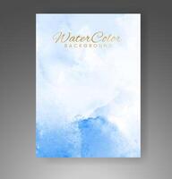 Cards with watercolor background. Design for your cover, date, postcard, banner, logo. vector