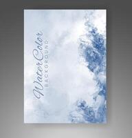 Cover template with watercolor background. Design for your cover, date, postcard, banner, logo. vector