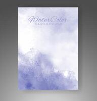 Cover template with watercolor background. Design for your cover, date, postcard, banner, logo. vector