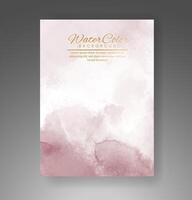 Cover template with watercolor background. Design for your cover, date, postcard, banner, logo. vector