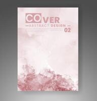 Cover template with watercolor background. Design for your cover, date, postcard, banner, logo. vector