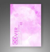 Cover template with watercolor background. Design for your cover, date, postcard, banner, logo. vector