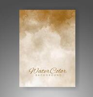 Cover template with watercolor background. Design for your cover, date, postcard, banner, logo. vector